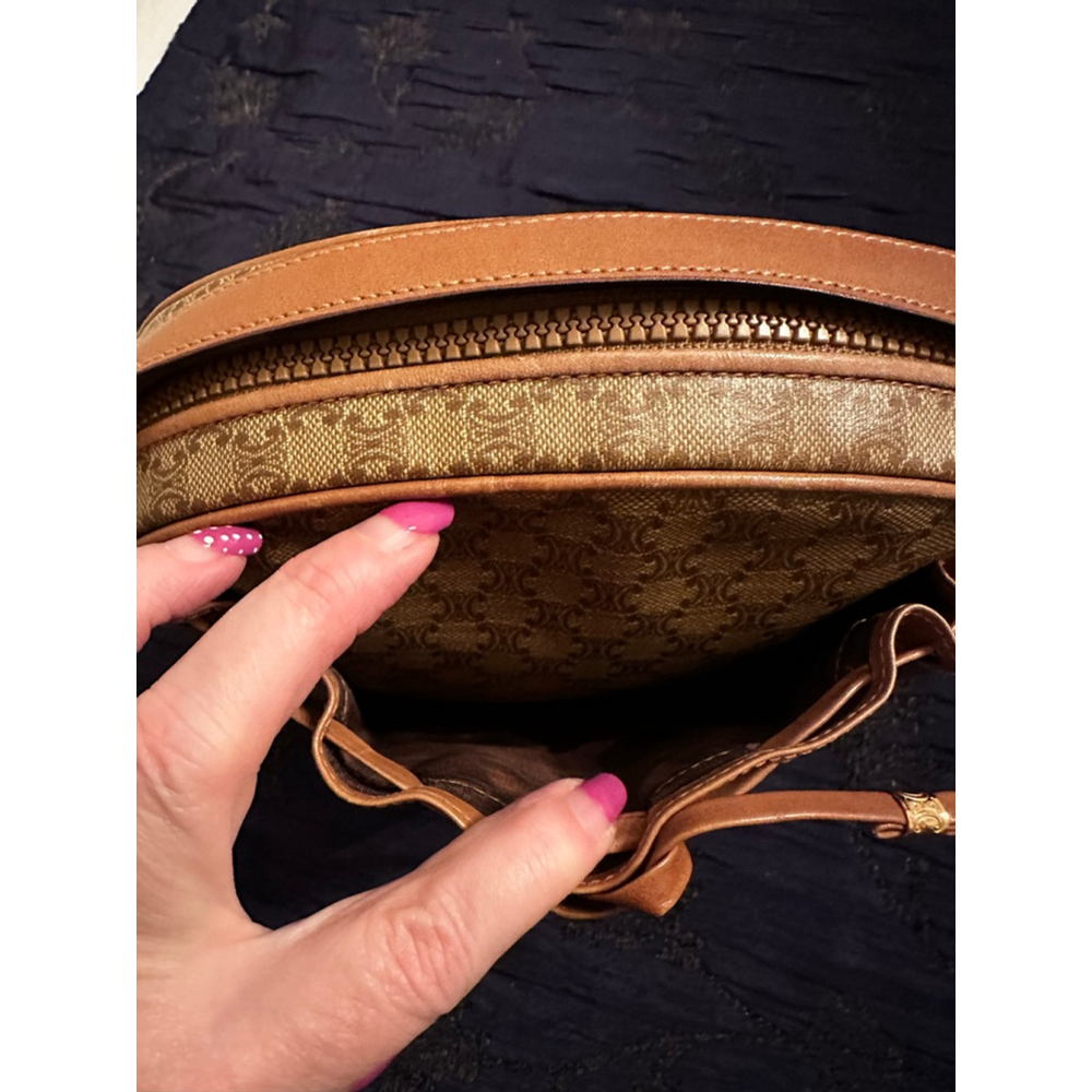 Celine Brown Tan Monogram Crossbody Bag - Picture 9 of 16
